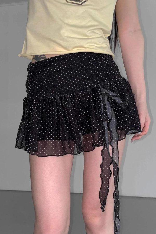 Polka Dot Mini Skirt
