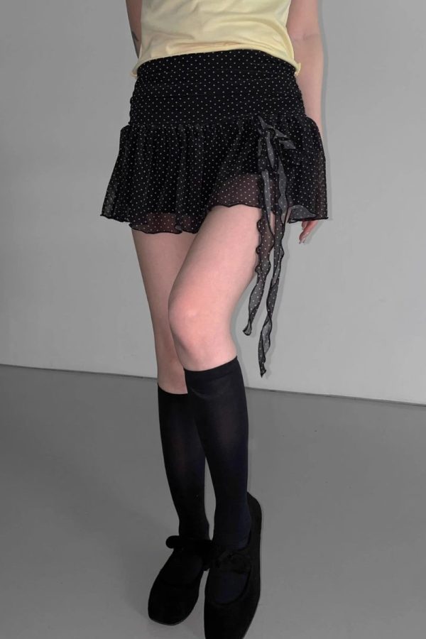 Polka Dot Mini Skirt