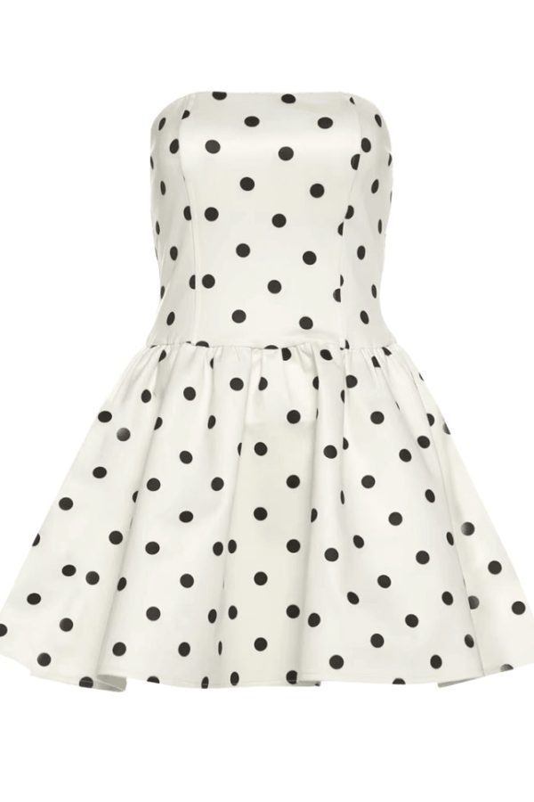 Polka Dot Preppy Mini Dress