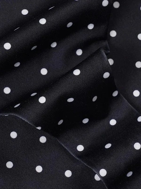 Polka Dot Ruffled Bikini Set