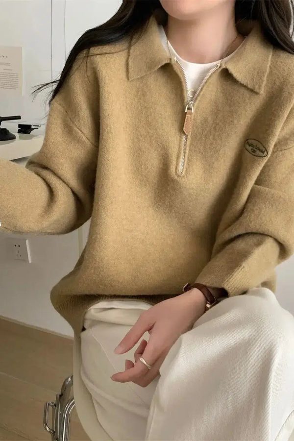 Polo Collar Sweater
