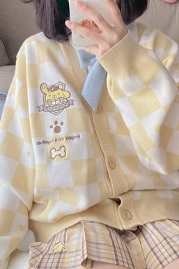 Pompurin Buttoned Yellow Cardigan