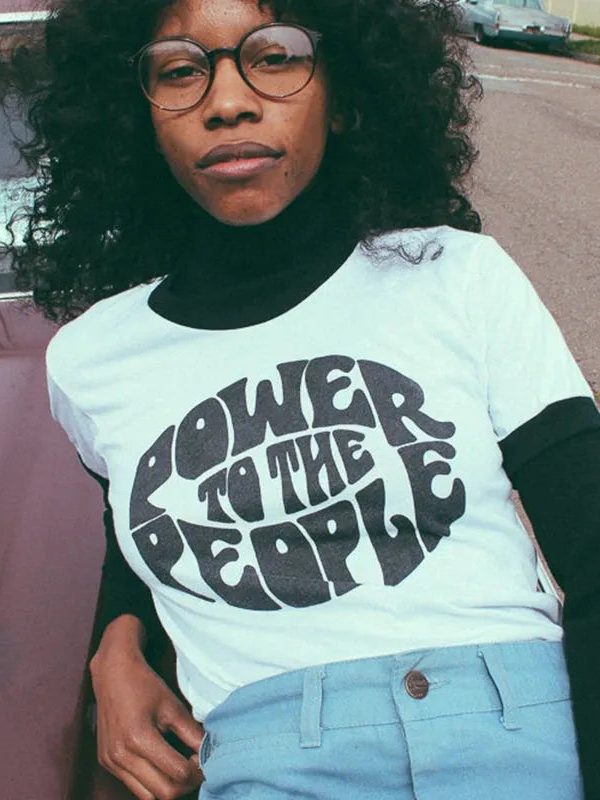 Power to the People Ringer Tee
