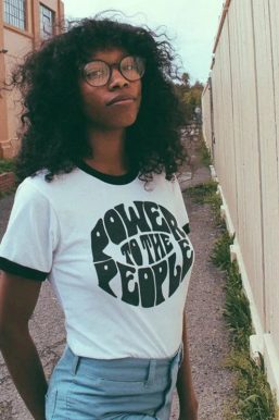 Power to the People Ringer Tee