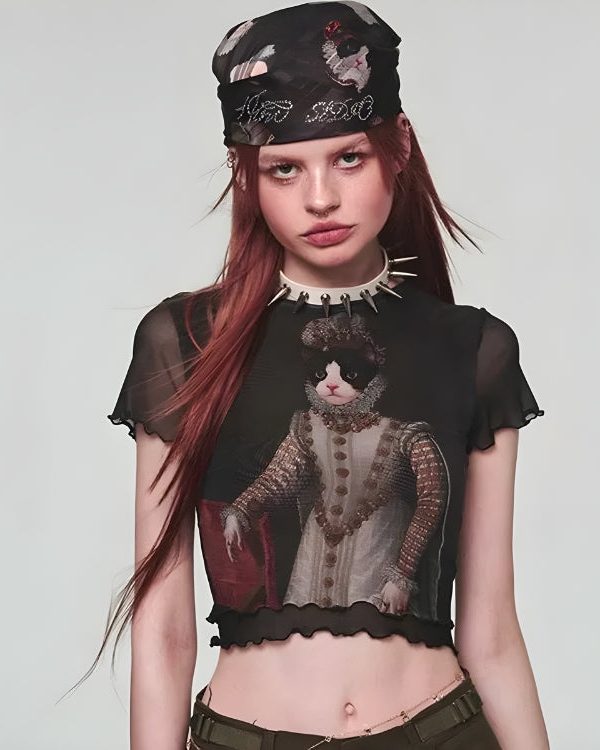 Princess Cat Crop Top