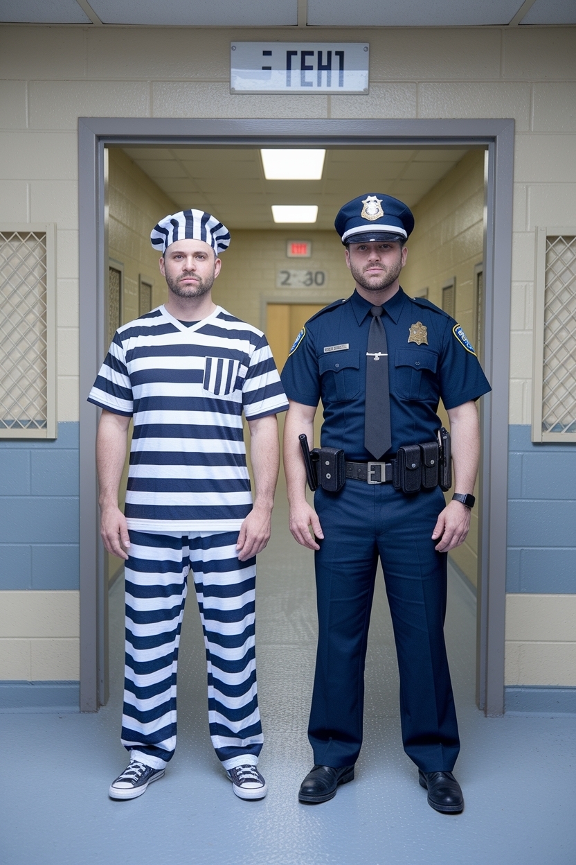 Prisoner or Cop Outfit Dress to Impress: Bold Costumes outfit idea