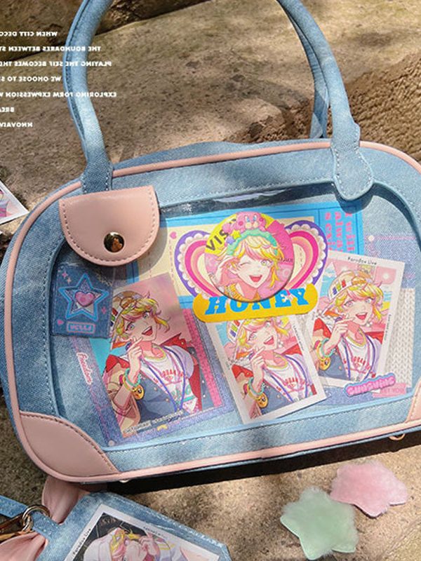 Pu Handbag Crossbody Daily Ita Bag Pin Bag 20cm Doll Bag