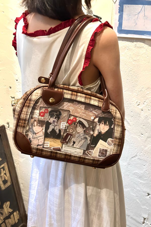 Pu Handbag Crossbody Daily Ita Bag Pin Bag 20cm Doll Bag