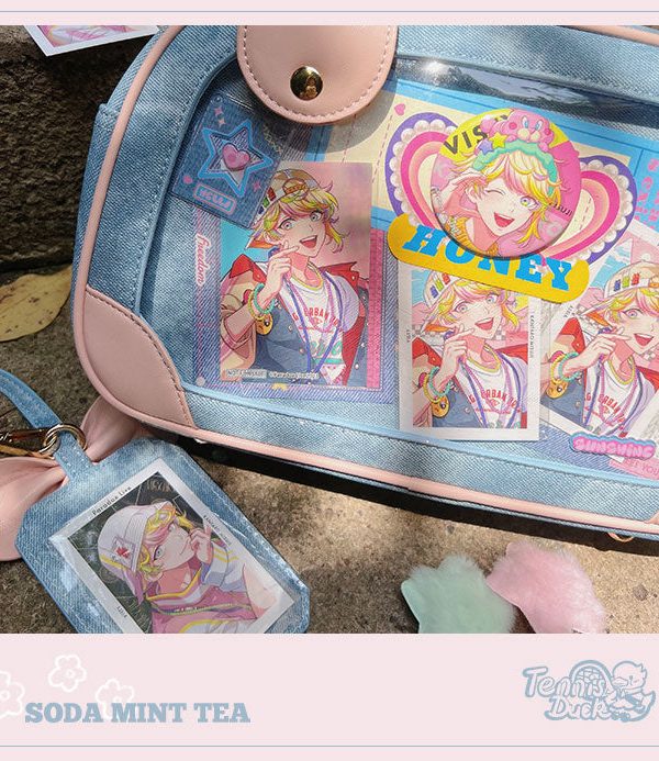 Pu Handbag Crossbody Daily Ita Bag Pin Bag 20cm Doll Bag