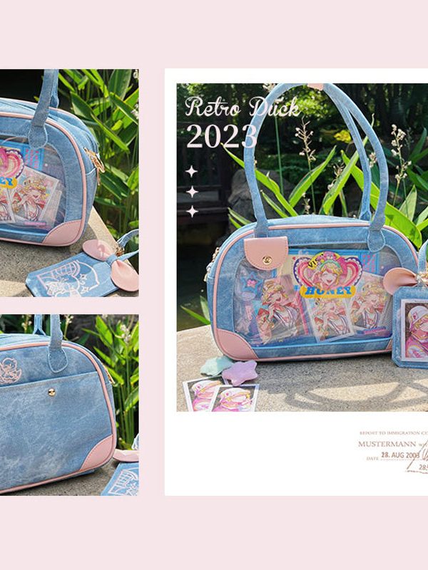 Pu Handbag Crossbody Daily Ita Bag Pin Bag 20cm Doll Bag