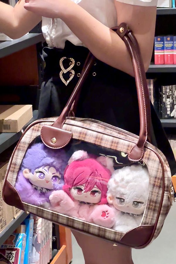 Pu Handbag Crossbody Daily Ita Bag Pin Bag 20cm Doll Bag