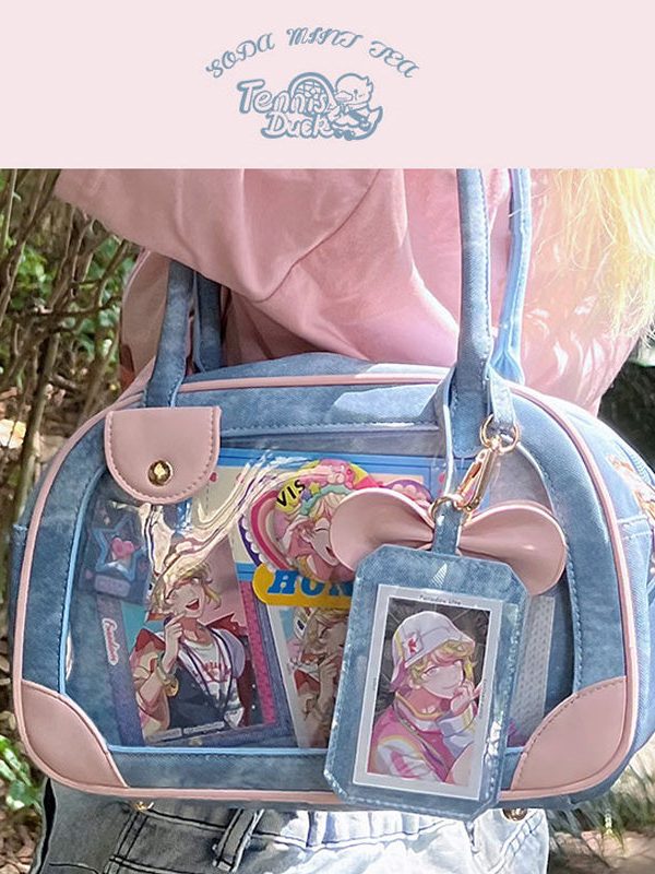 Pu Handbag Crossbody Daily Ita Bag Pin Bag 20cm Doll Bag