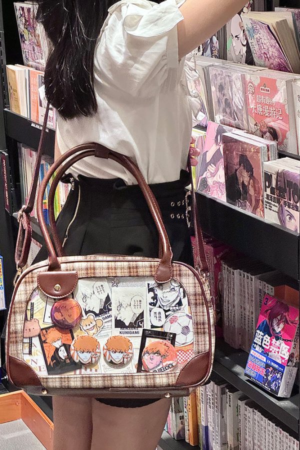 Pu Handbag Crossbody Daily Ita Bag Pin Bag 20cm Doll Bag