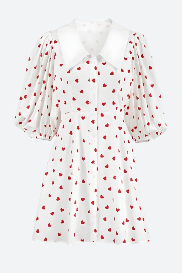 Puff Sleeve Mini Dress