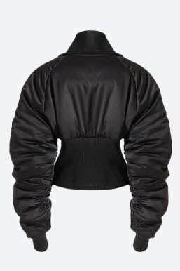 Puffer Corduroy Zip-Up Jacket