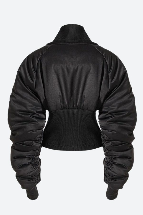 Puffer Corduroy Zip-Up Jacket