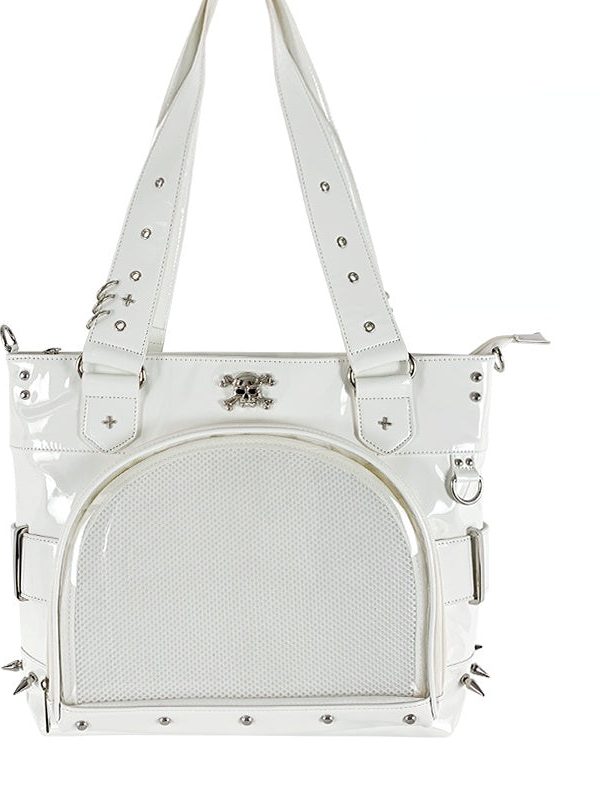 Punk Clear Doll Shoulder Bag Metal Skull Chain Lolita Totes