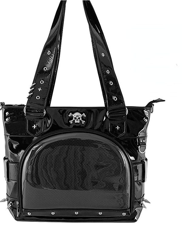 Punk Clear Doll Shoulder Bag Metal Skull Chain Lolita Totes