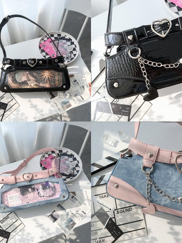 Punk Vintage Y2K Ita Clutch Bag for Women