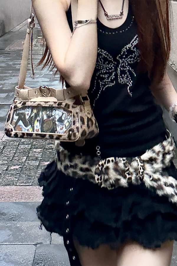 Punk Vintage Y2K Ita Clutch Bag for Women