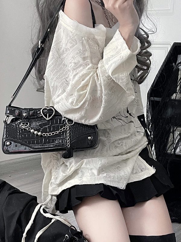 Punk Vintage Y2K Ita Clutch Bag for Women