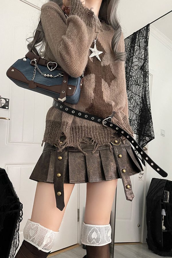 Punk Vintage Y2K Ita Clutch Bag for Women