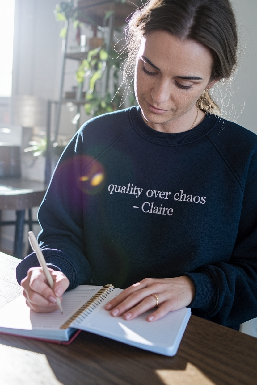 Quality Over Chaos Claire: Curating a Peaceful Wardrobe outfit idea