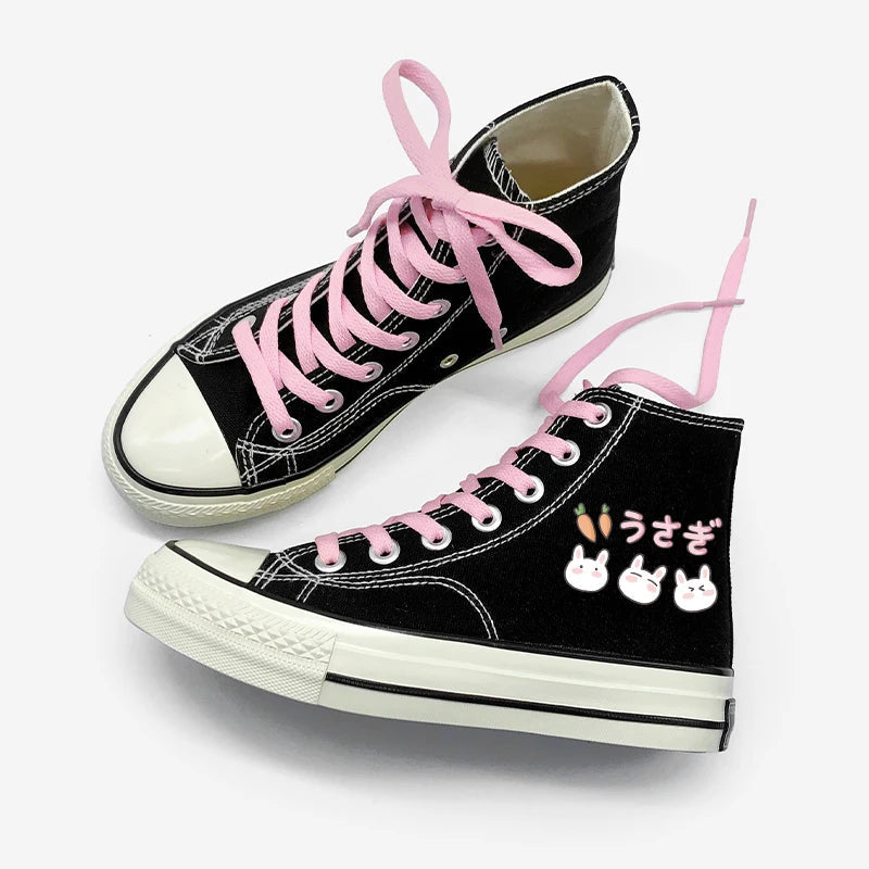 Rabbit & Carrot Lace Up Canvas Shoes Rabbit & Carrot Lace Up Canvas Shoes