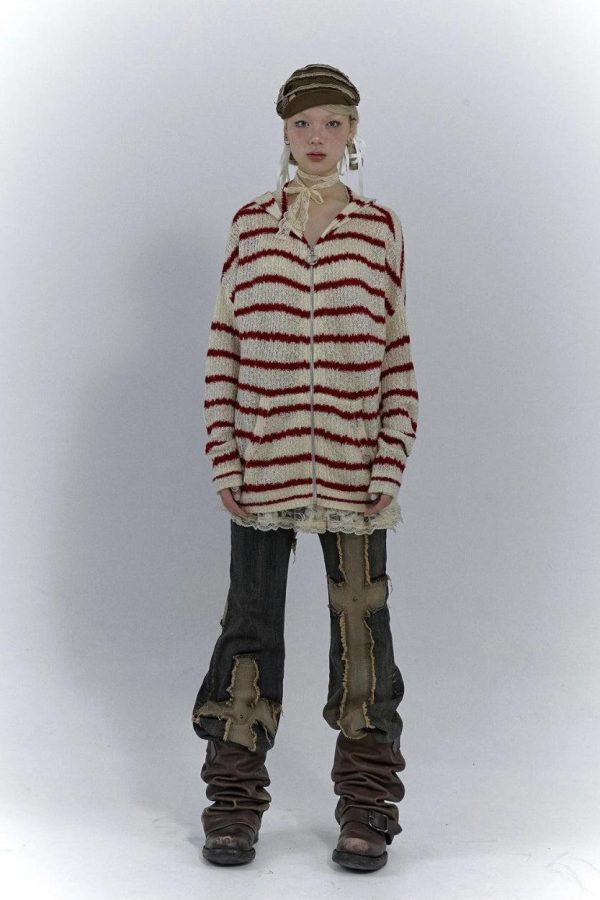 Rabbit Ears Hooded Cardigan Jacket