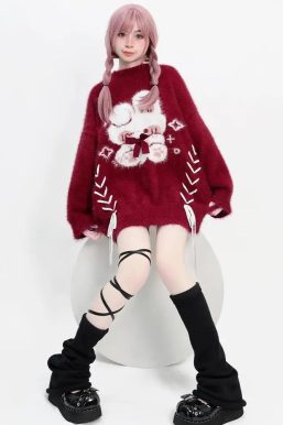 Rabbit Fluffy Xmas Sweater