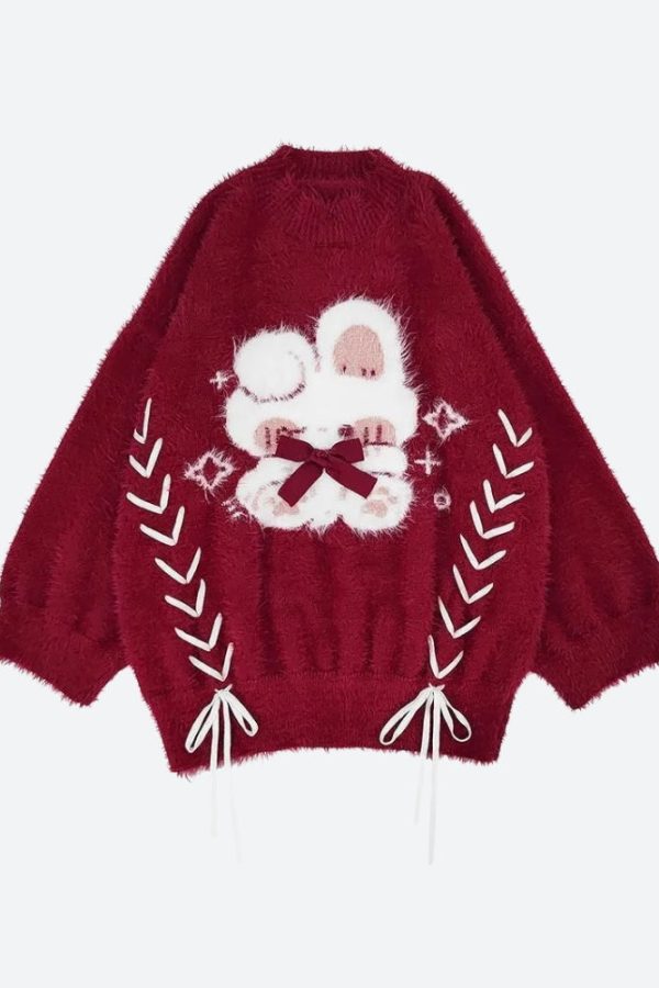 Rabbit Fluffy Xmas Sweater
