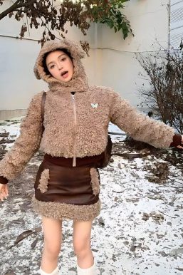 Rabbit Hood Teddy Two Piece Set