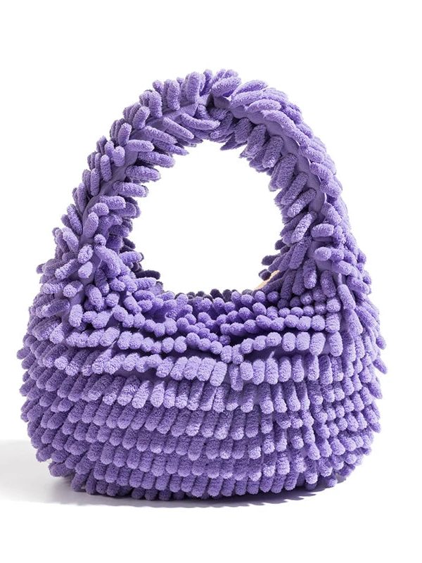 Rainbow Plush Handbag