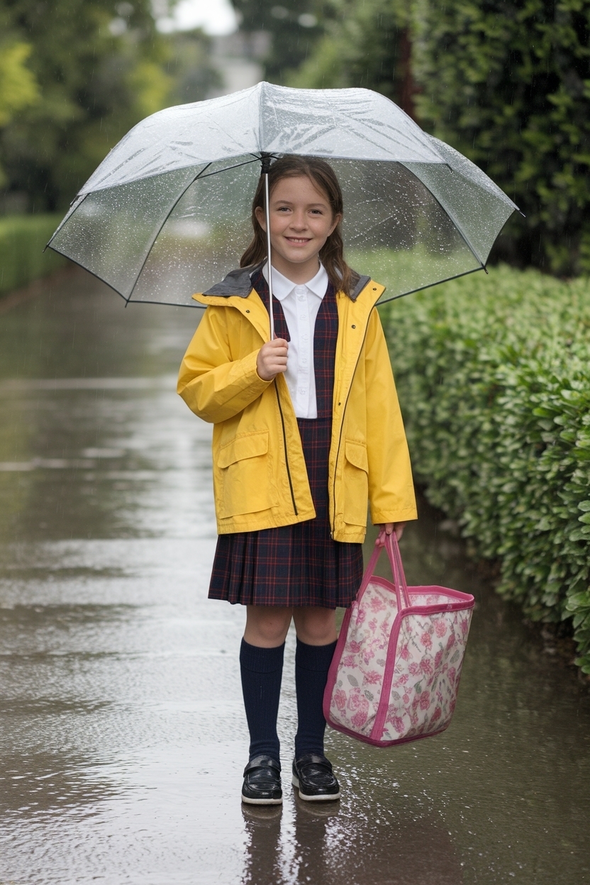 Rainy Day Outfit for School: Practical and Trendy Choices outfit idea