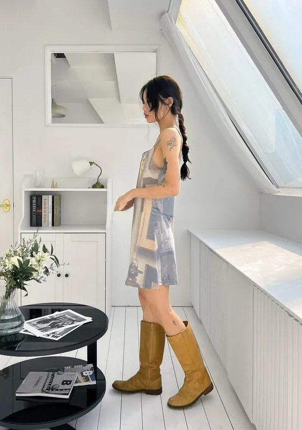 Renaissance Open Back Mini Dress