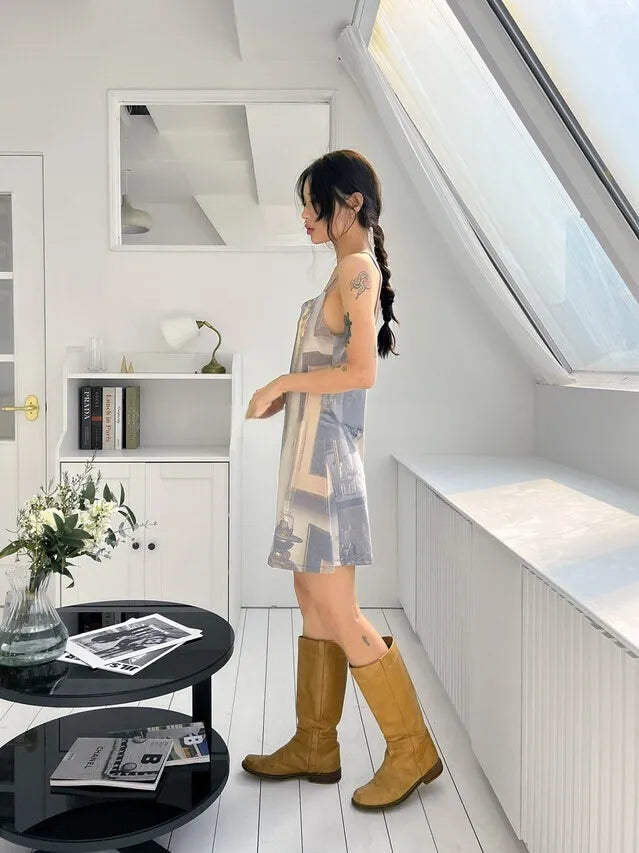 Renaissance Open Back Mini Dress Renaissance Open Back Mini Dress