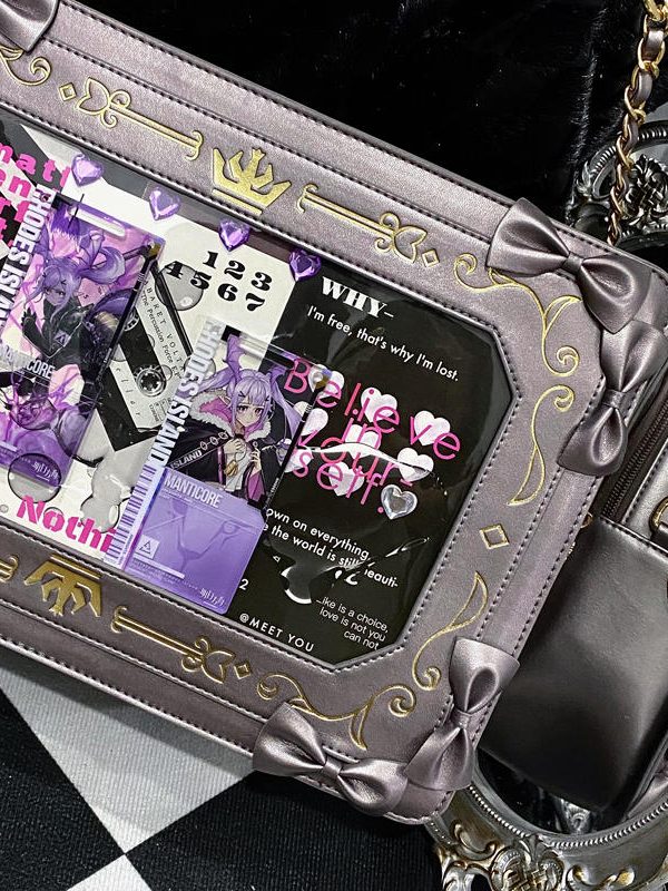 Retro Picture Frame Embossing Tote Bag