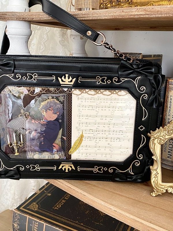 Retro Picture Frame Embossing Tote Bag