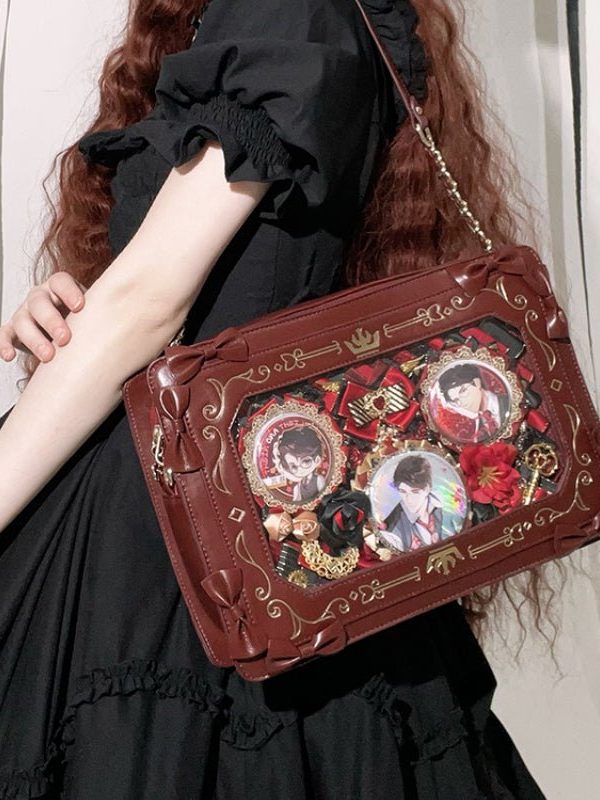 Retro Picture Frame Embossing Tote Bag