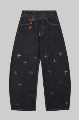 Rhinestone Detail Jeans