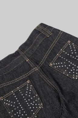 Rhinestone Detail Jeans