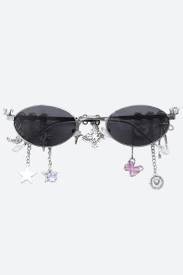 Rhinestone Oval Glasses