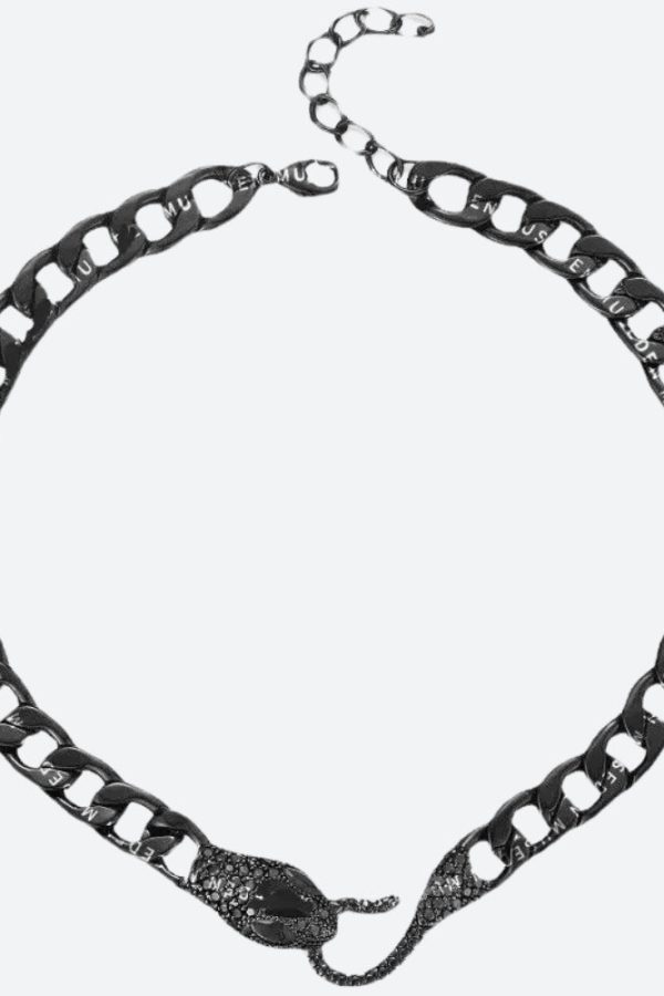 Rhinestone Snake Necklace