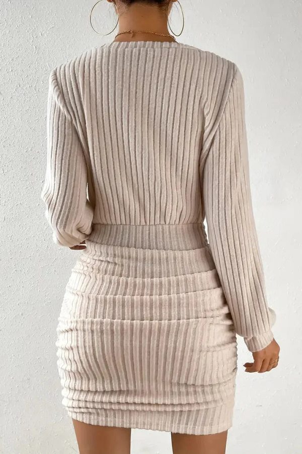 Ribbed Knit Mini Dress