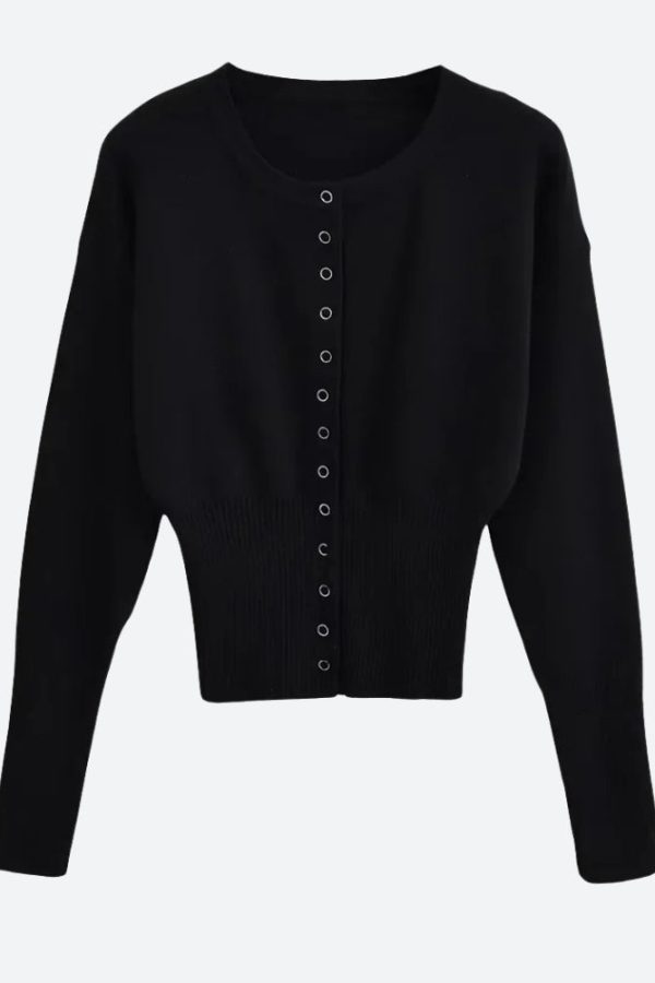 Ribbed Slim Fit Cardigan