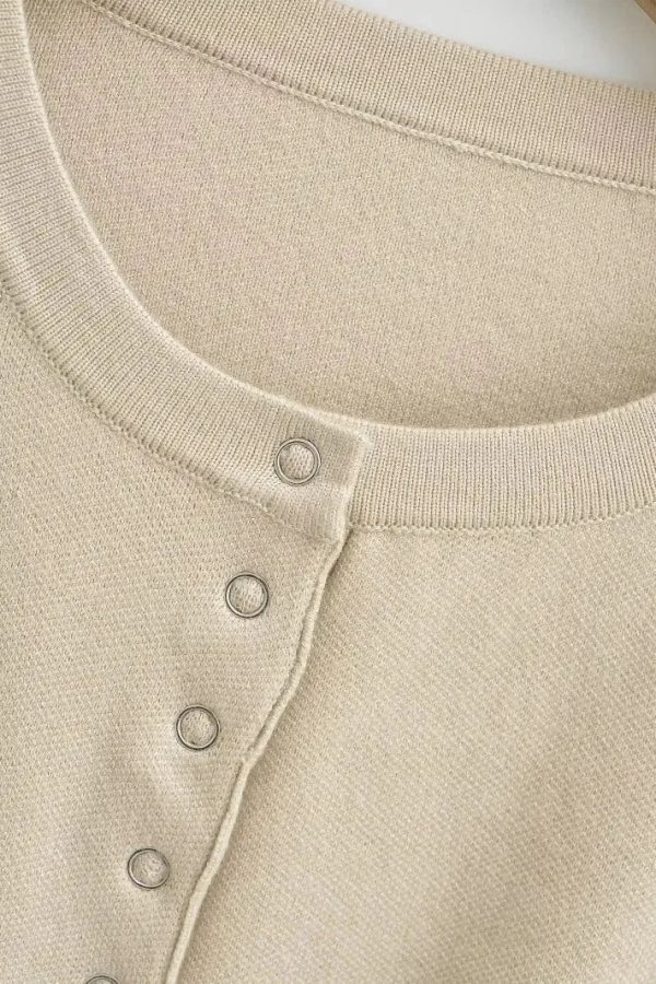 Ribbed Slim Fit Cardigan