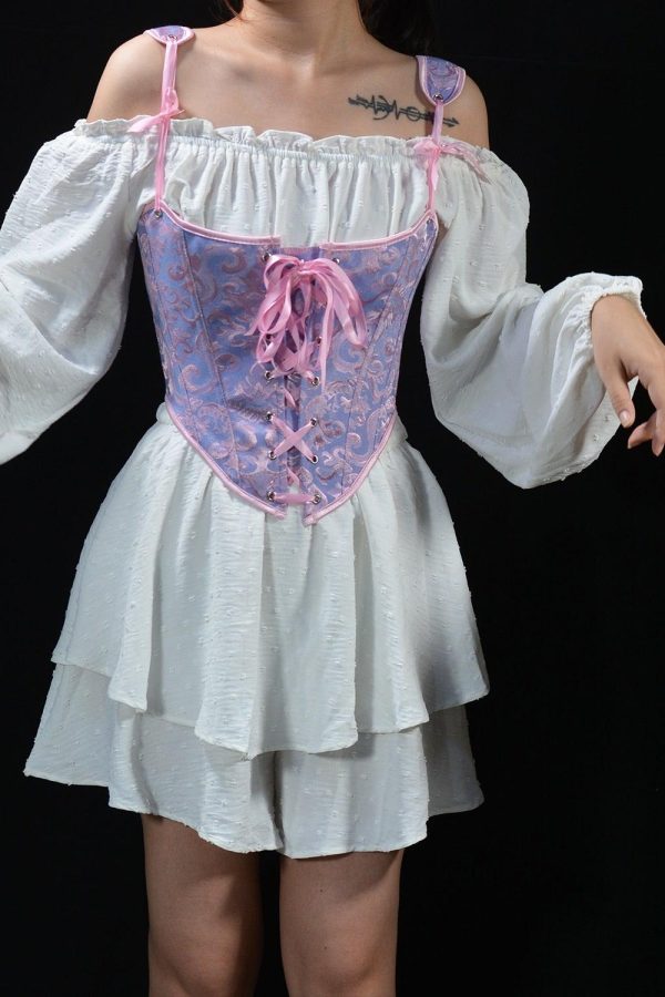 Ribbon Detailed Corset Top