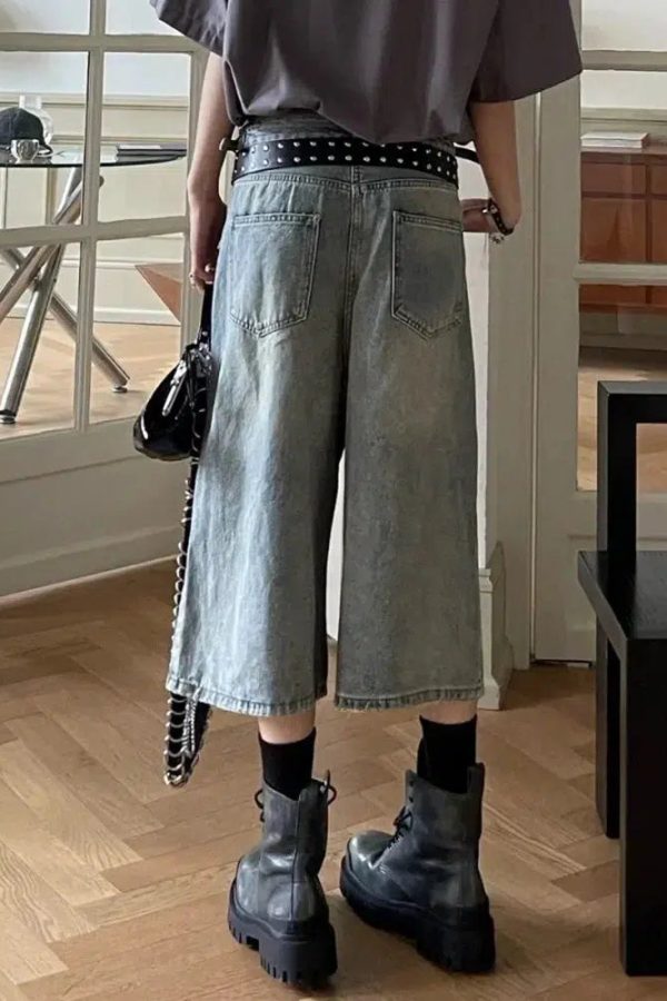 Ripped Jean Shorts