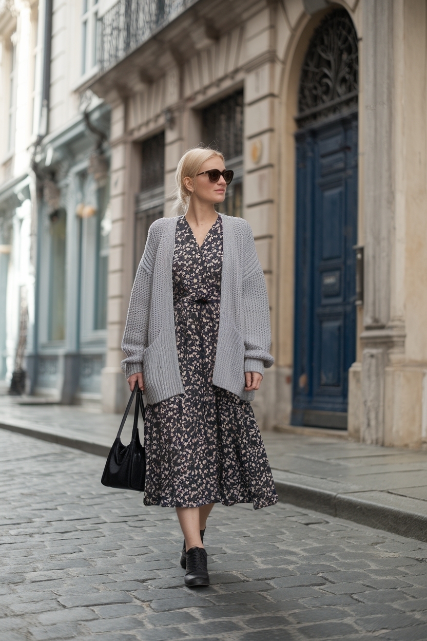 Robe Avec Pull Par Dessus: Layering for Chic Looks outfit idea