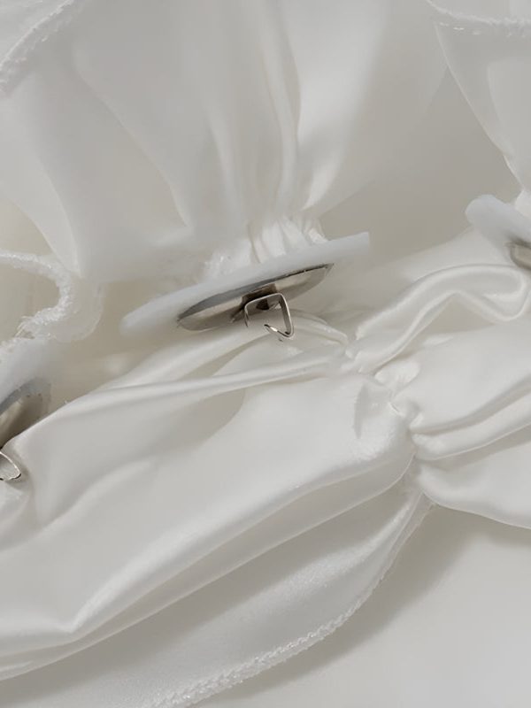 Rose Satin Backless Mini Dress